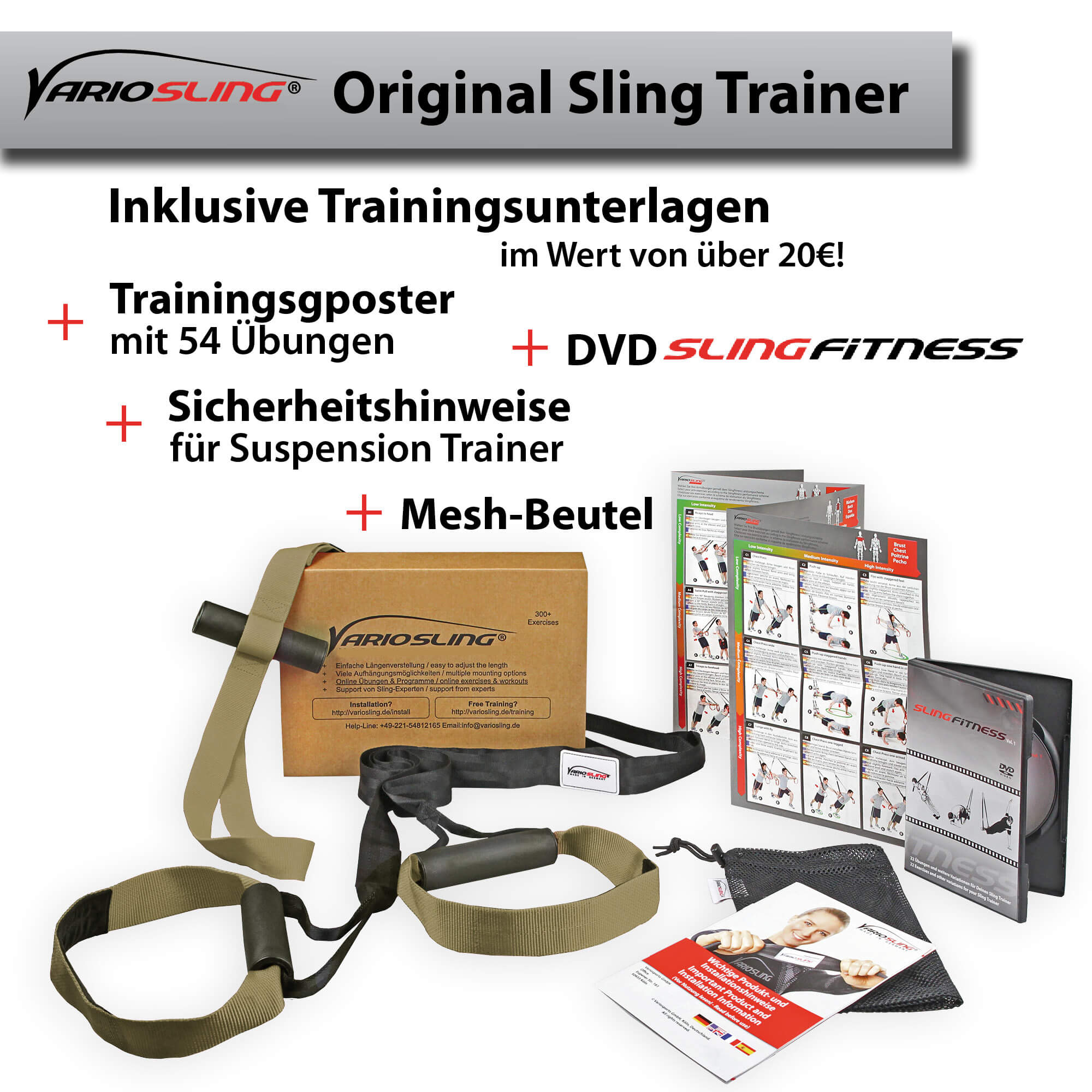 dpd MxG® Original Suspension Schlingentrainer Türanker carabiner SlingTraining 