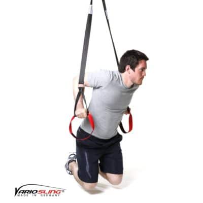 Sling-Trainer Armübung – Dips frei angehockt