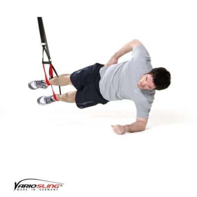 Sling-Trainer Bauchübung – Sidestaby Arm an Hüfte