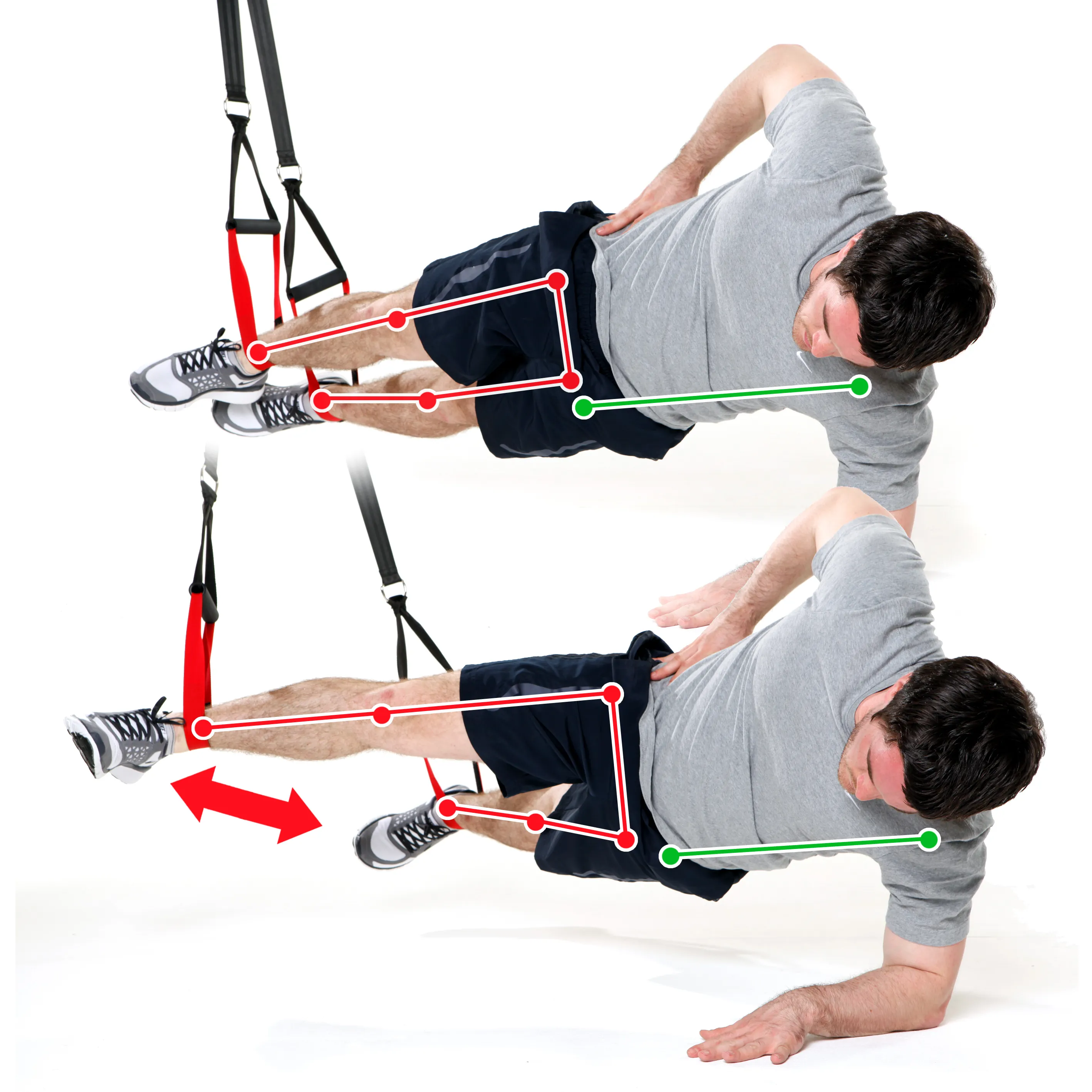 Slingtraining - Sidestaby legs spread