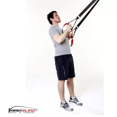 Sling-Trainer Rückentraining – Low-Row mit versetzten Griffen